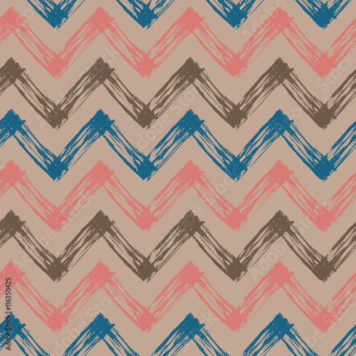 pink, blue and beigezigzag pattern