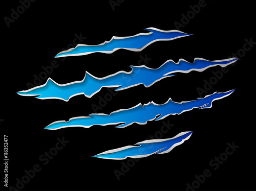 Claws damage metal
