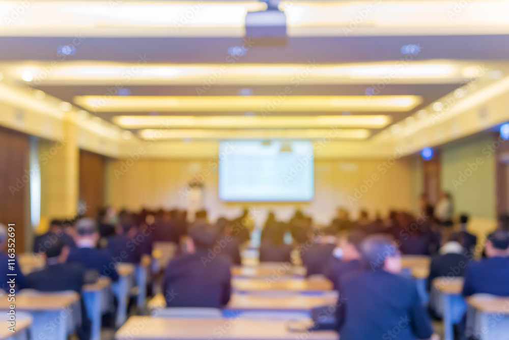 Blur of business Conference and Presentation in the conference h Blur of business Conference and Presentation in the conference h