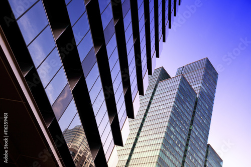 Photography glass wall background, futuristic architecture, office building facade