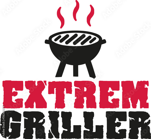 Extreme bbq  with hot grill