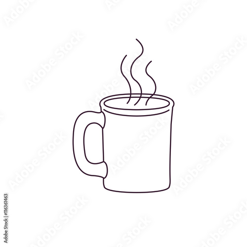 white cup isolated icon design, vector illustration graphic
