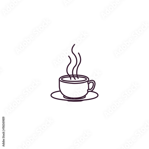 white cup isolated icon design, vector illustration graphic