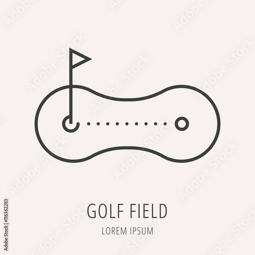 Golf Game Icon or Element