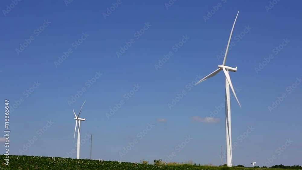 Windmills generate electricity as a renewable alternative energy source. Windmills generate electricity as a renewable alternative energy source.