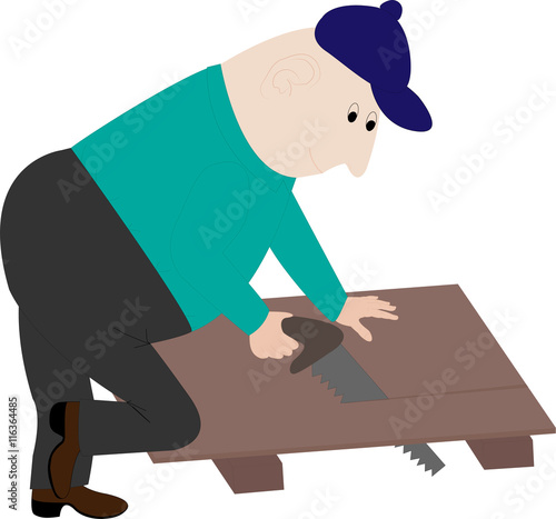 A man working at home