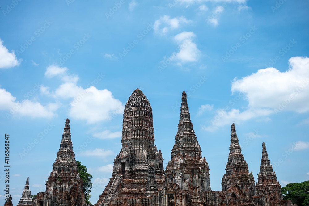 Wat Chai Watthanaram in Ayutthaya, Thailand