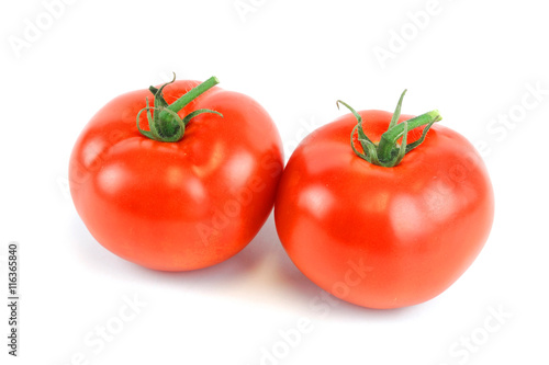 fresh tomatoes isolated on white background