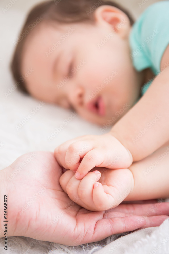 baby sleep on the bed baby sleep on the bed