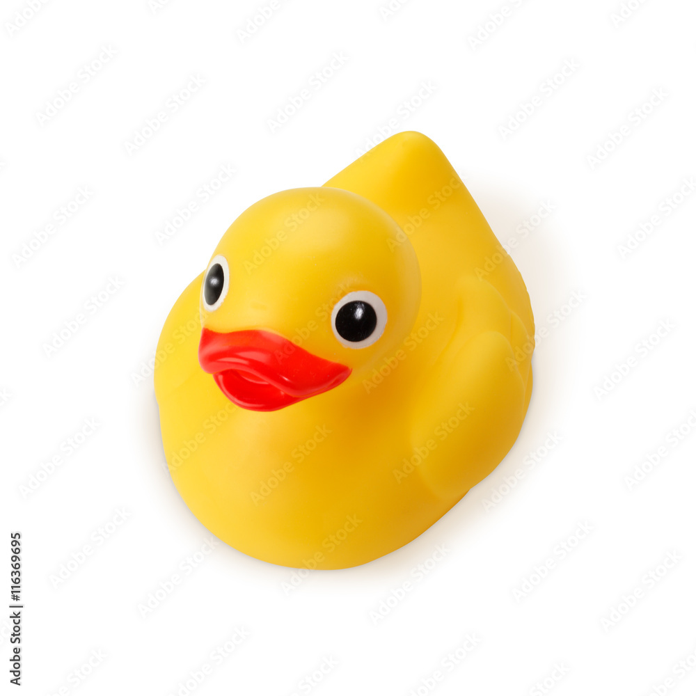 玩具のアヒル/黄色のゴム製のアヒル(クリッピングパス付き) 玩具のアヒル/黄色のゴム製のアヒル(クリッピングパス付き)