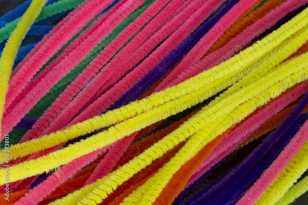 Blue,Green,Purple,Orange,Pink and Yellow Pipe Cleaners Background Stock  Photo - Image of decorative, decoration: 90565482