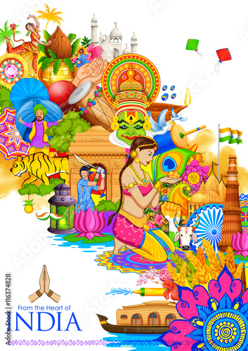 India background showing its culture and diversity