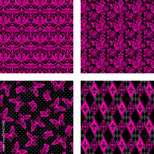 ヴィヴィッドなパターン詰め　ゴシック