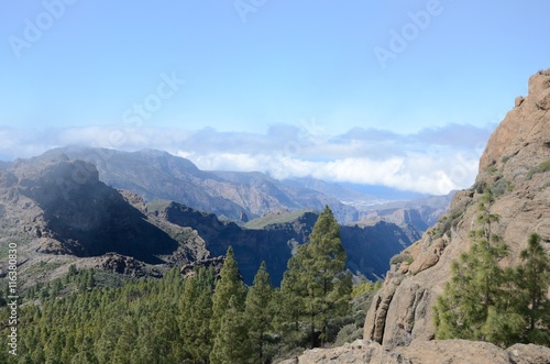 Panoramic view mountains Gran Canaria
