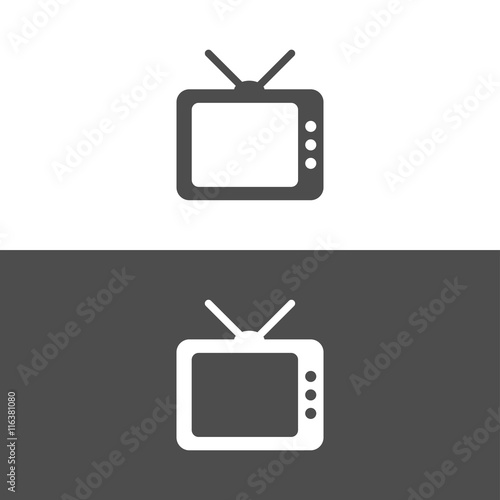 Icono de un televisor clásico o antiguo