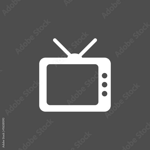 Icono de un televisor clásico o antiguo