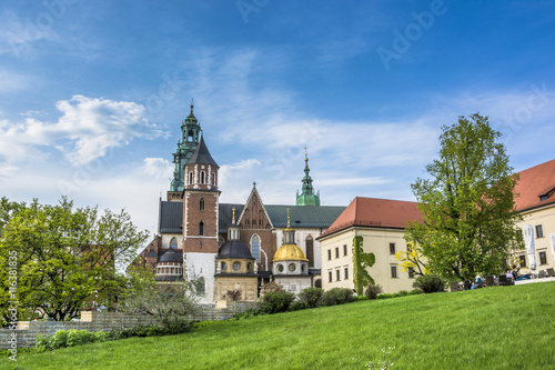 Wawel cathedral on Wawel Hill in Krakow, Poland