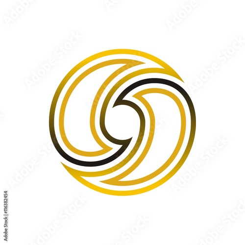 Circle logo icon vector