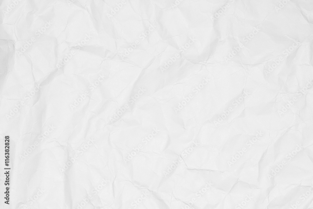 Crumpled white paper background with copy space for text or image. Crumpled white paper background with copy space for text or image.