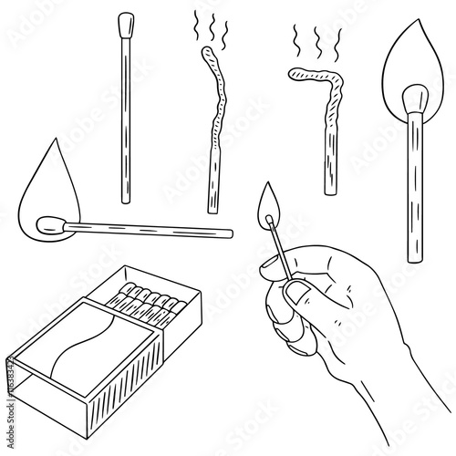 vector set of matches