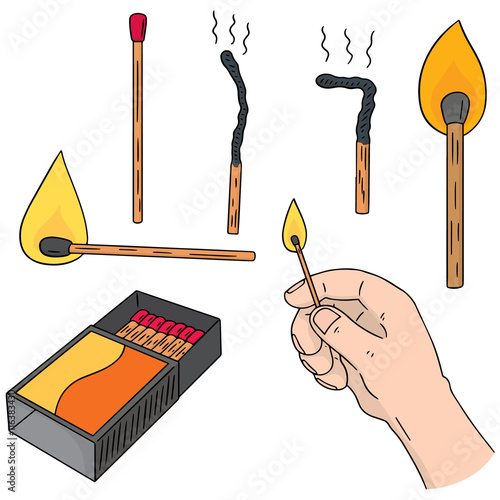 vector set of matches