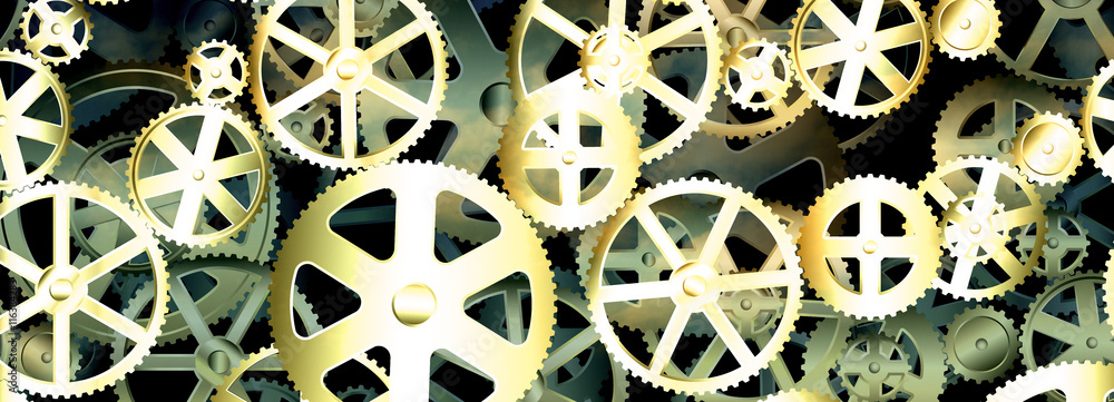 Gear Wheels Banner Gear Wheels Banner