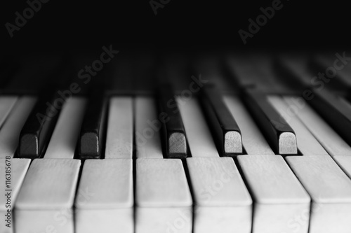 Wallpaper Mural Piano keys closeup Torontodigital.ca