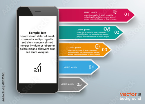 Smartphone Arrows Infographic