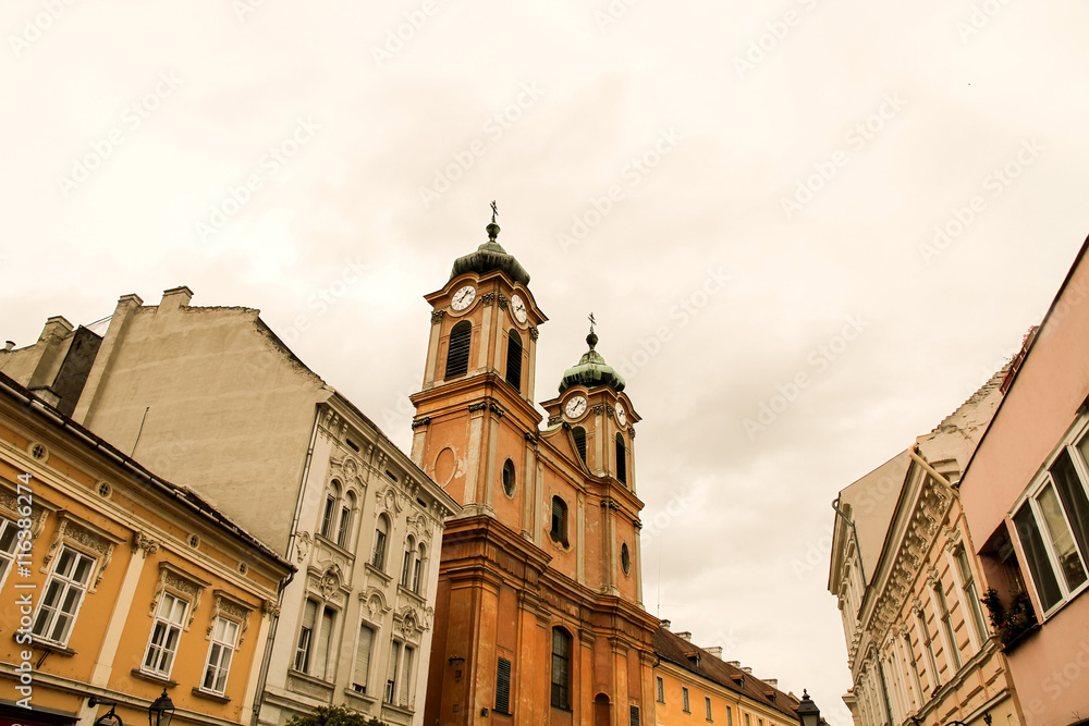 Historic architecture in Sopron.