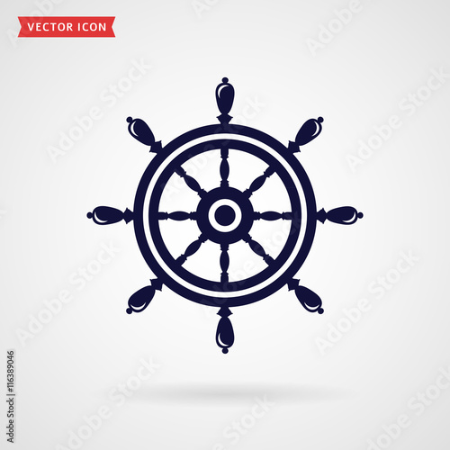 Steering wheel icon.