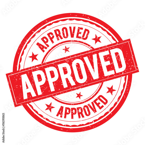 Approved Stamp Icon Sign