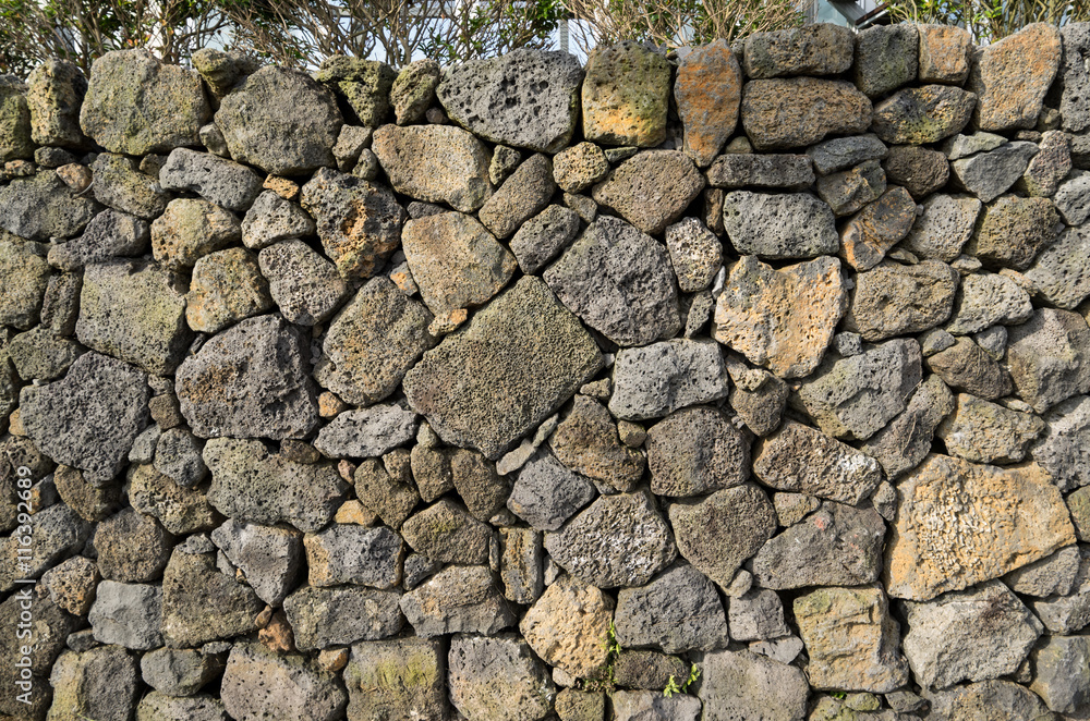 gray stone wall