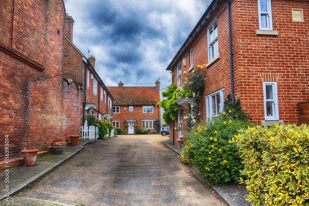 view at small street in Rye,  UK