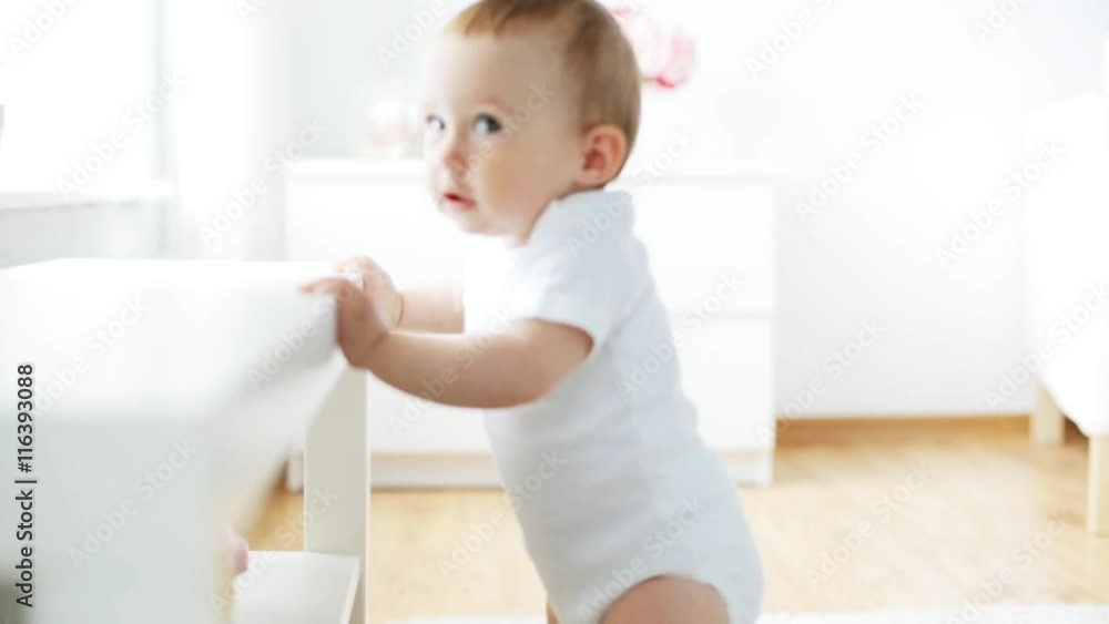 happy little baby crawling in living room at home 1 happy little baby crawling in living room at home 1