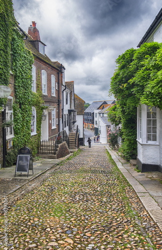 view at small street in Rye, UK