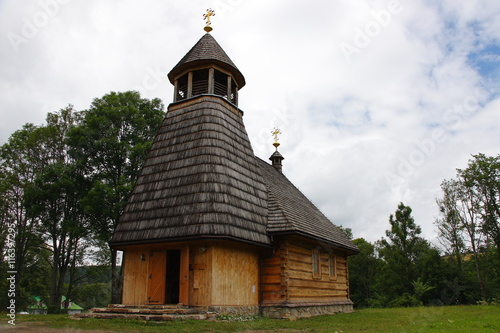 Drewniany kościół pod wezwaniem Matki Boskiej Częstochowskiej w Woli Michowej (Bieszczady Polska)