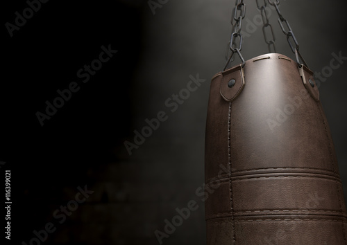 Vintage Leather Punching Bag © alswart