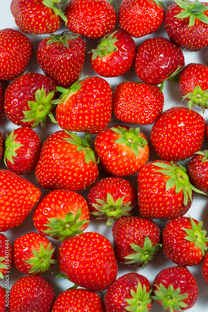 Strawberries closeup vertical Strawberries closeup vertical