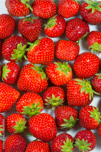 Strawberries closeup vertical