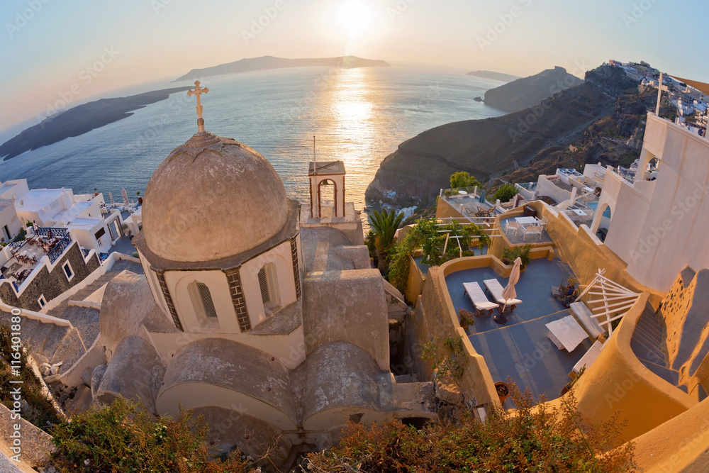 Santorini, Greece - obrazy, fototapety, plakaty 