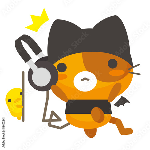 ネコとーく。デビル+ヘッドフォン
