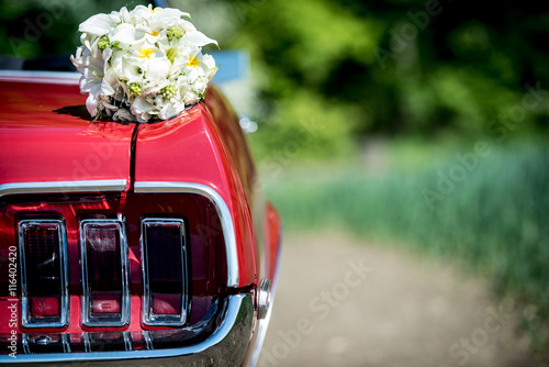 Ford Mustang Blumenstrauß