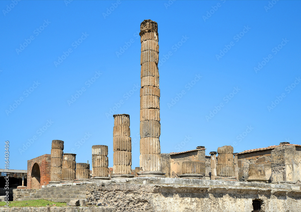 Ancient Roman city of Pompeii, Italy.