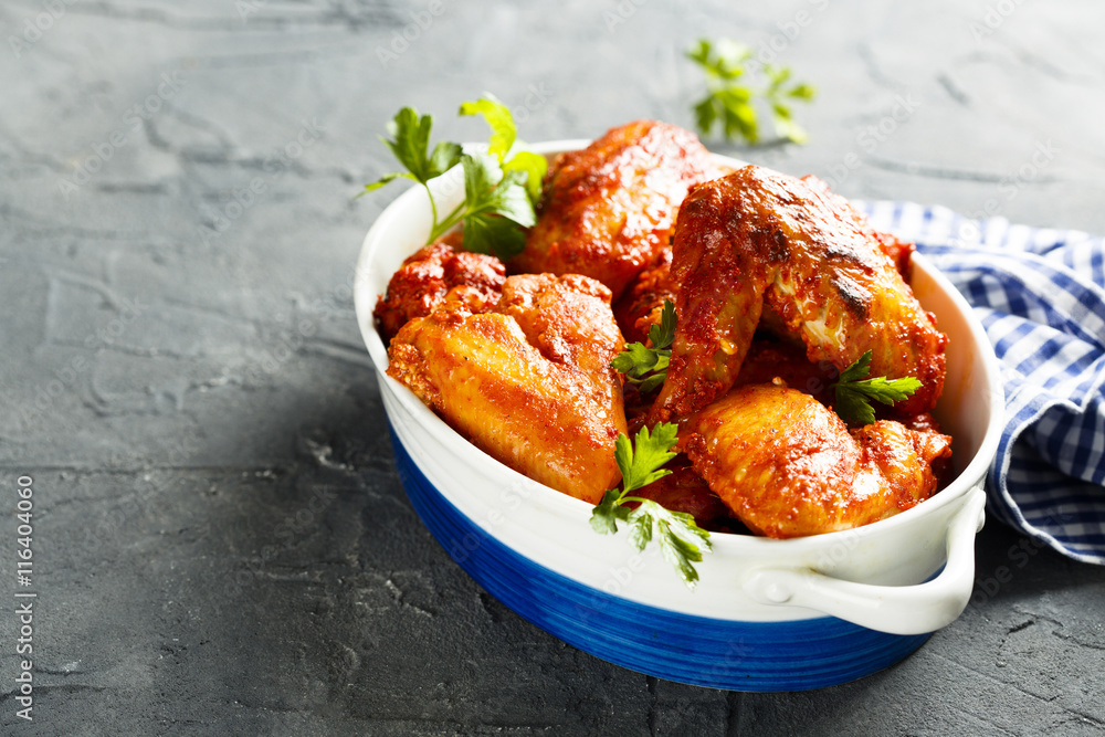 Fotografie Chicken wings tandoori