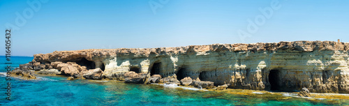 Sea caves panorama (Ayia Napa, Cyprus)