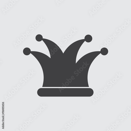 Jester hat Icon, Icon Vector eps10.