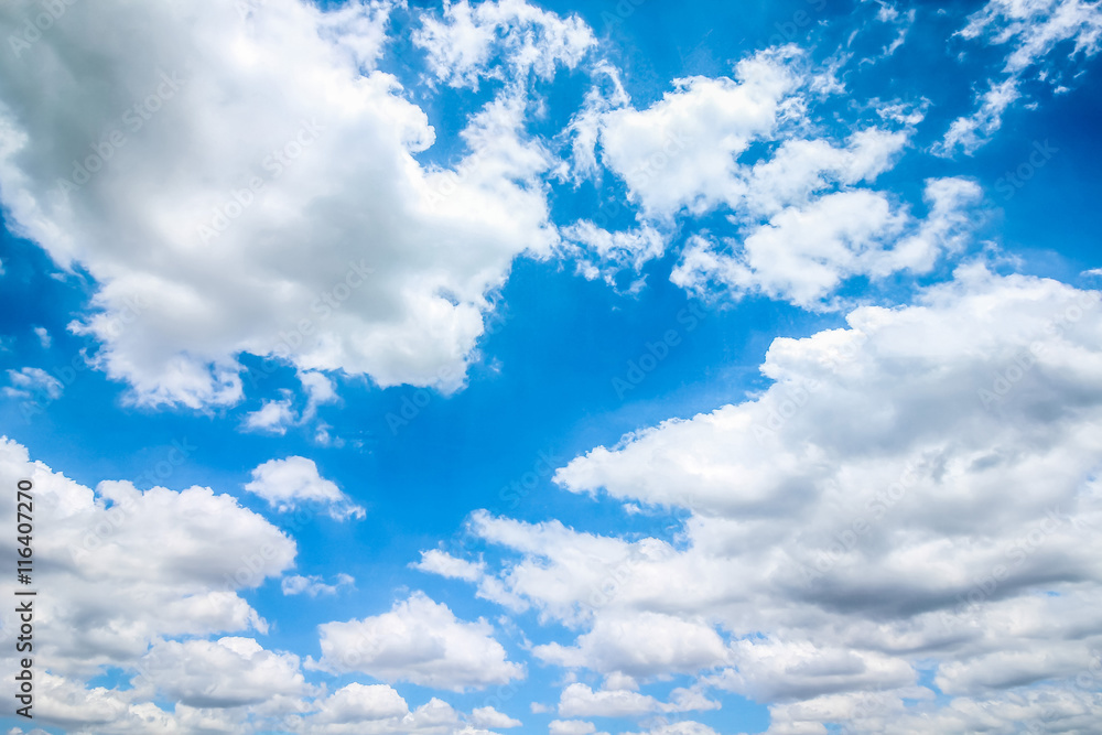 Clear blue sky with cloudy as a background wallpaper, pastel sky wallpaper