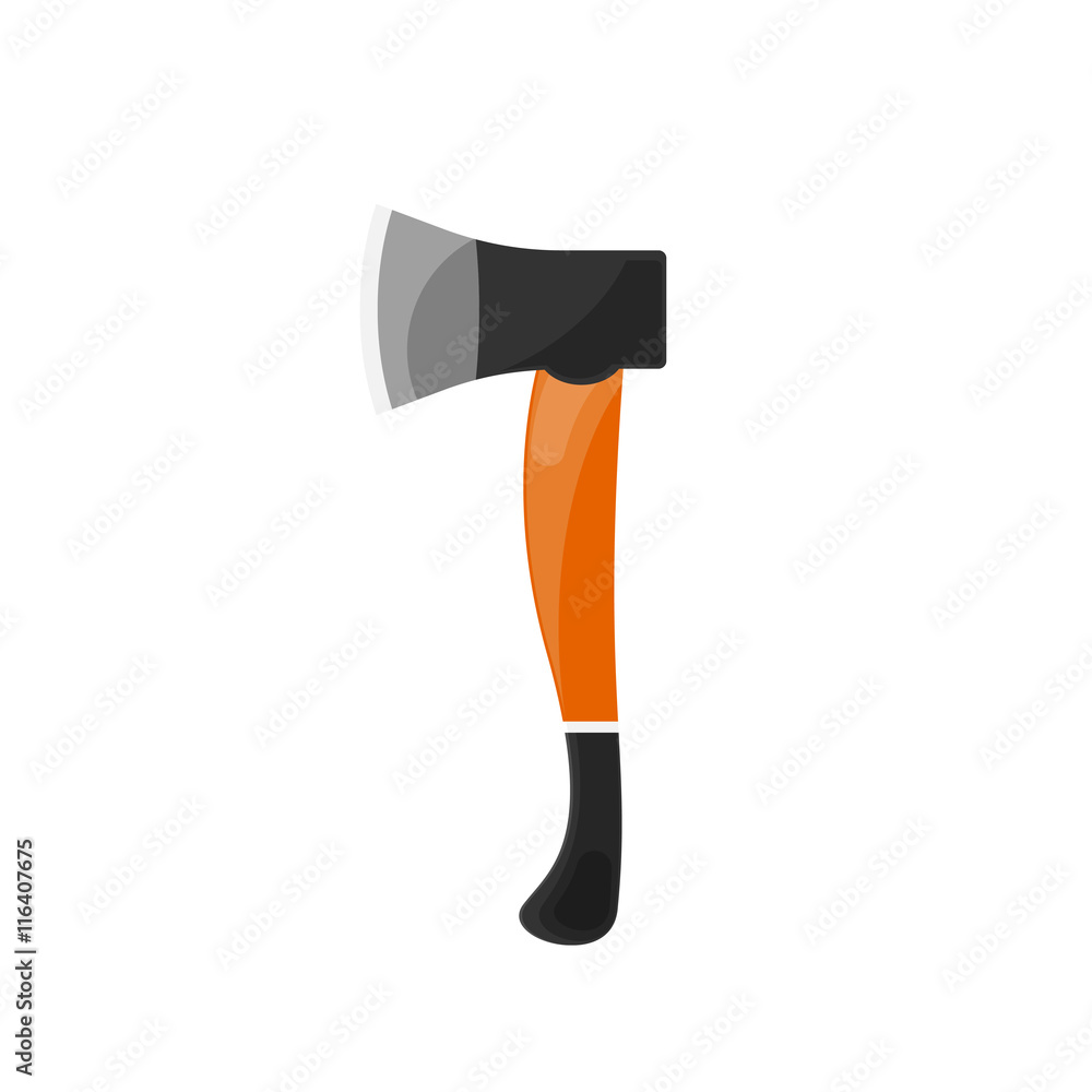 Axe in a flat style. Camping, hiking, surviving.Vector illustration. Axe in a flat style. Camping, hiking, surviving.Vector illustration.