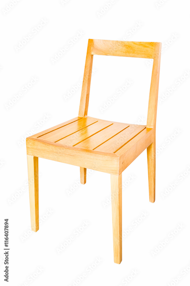 Wooden chair isolated on white background Wooden chair isolated on white background