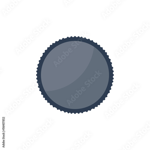 Photo filter lens in a flat style. Photography art. Photoshooting. Studio light. Vector illustration.